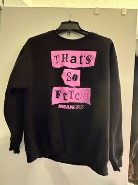 "That's So Fetch" Mean Girls Black Sweatshirt with Pink Graphic